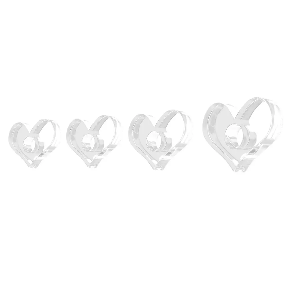 4pcs 책 확장기 엄지 책갈피 엄지 책갈피 페이지 스프레더 휴대용 독서 액세서리 1 8 0 2 2 4 하트 모양