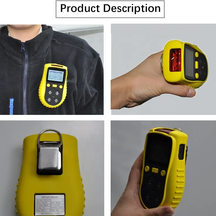 SKZ1054C Wireless CO O2 H2S EX(LEL) multi 4 in 1 gas detector machine for gas chamber