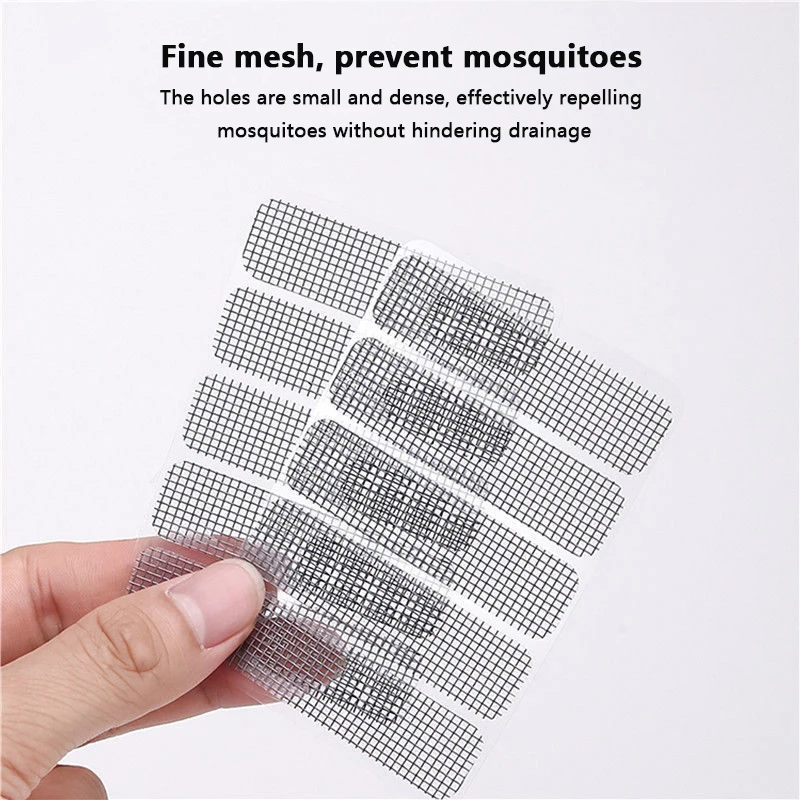 10pcs Stickers Broken Door Mosquito Mesh Adhesive Practical Anti-Insect Window Screen Window Repair Patch Repair Accessories