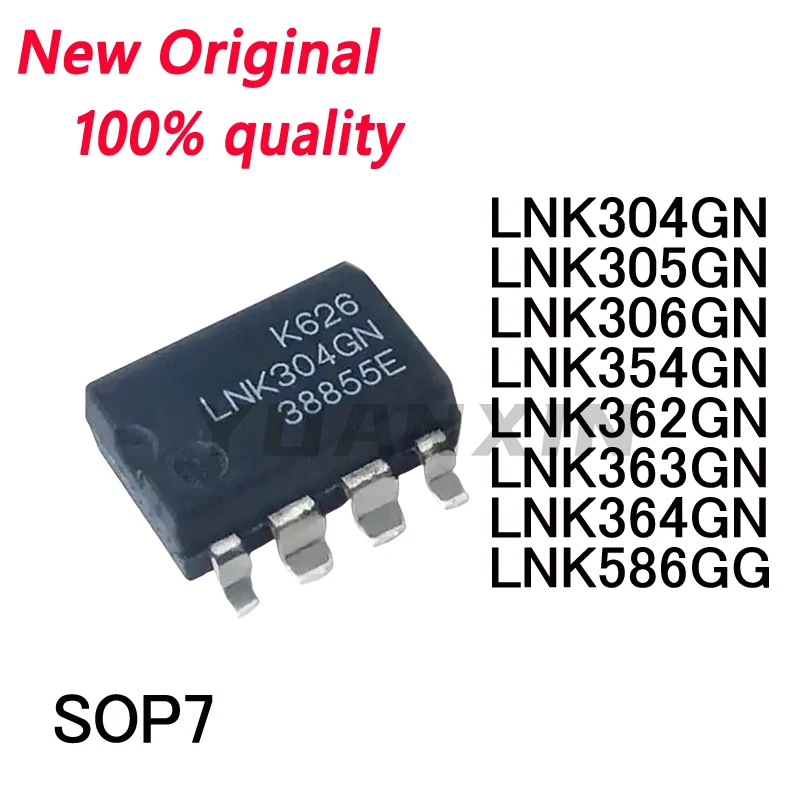 10/PCS New Original LNK304GN LNK305GN LNK306GN LNK354GN LNK362GN LNK363GN LNK364GN LNK586GG SOP-7 Power management chip In Stock