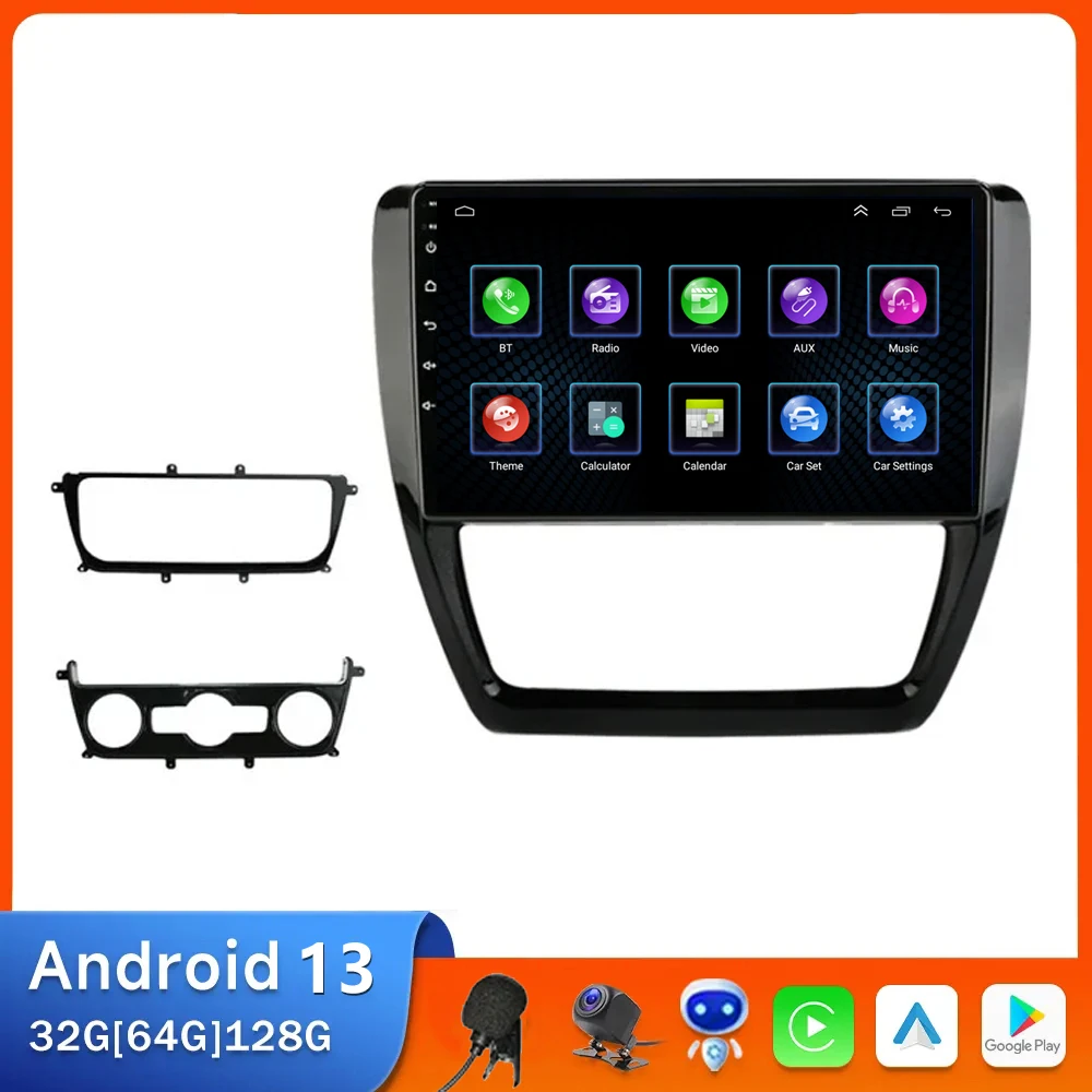 

4G+64G Car Radio Android 13 for Volkswagen VW Jetta 6 MK6 2011 -2017 2018 Android Auto CarPlay 2Din Screen Car Stereo Player