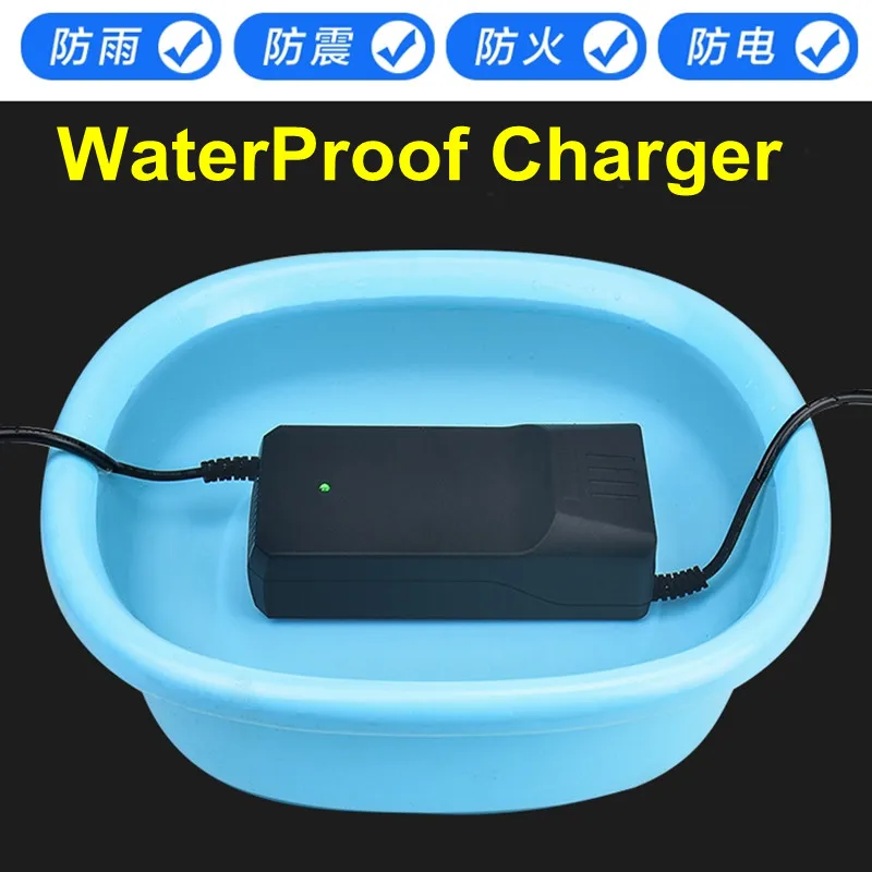 防水電動自転車充電器,液体ゲルおよび鉛蓄電池用,48V,60V,72V,20Ah,30Ah