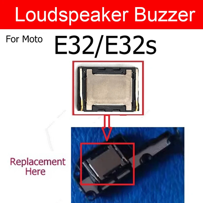 Loud Speaker Sound Buzzer For Motorola Moto E20 E32 E32s Bottom Loudspeaker Ringer Buzzer Replacement Parts