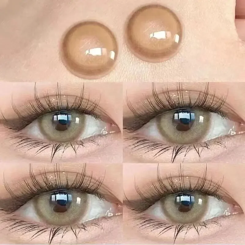 KSSEYE 2PCS Korean Contact Lenses Natural Color Pupils Green Contact Lenses Myopia Brown Beauty Eyes Multicontact Free Delivery