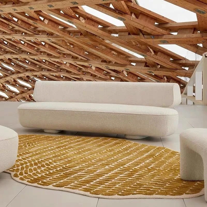 Modern Irregular Live Room Decor Carpet Light Luxury Antiskid High-end Art Sofa Coffee Tables Mat Soft Easy Cleaning Bedroom Rug