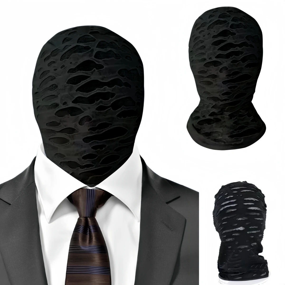 Ice High Elastic Thin Halloween RolePlaying Cosplay Mask Bestselling Transparent Visual Full-Face Non-Porous Breathable Mask