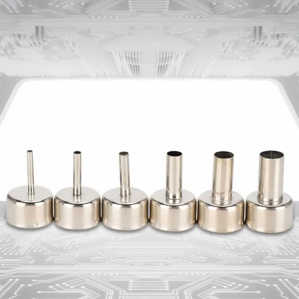 3/4/5/8/10/12mm 858D Heißluft Rework Station Düse Hohe Temperatur Runde Düse Form für SMD Rework Station Zubehör