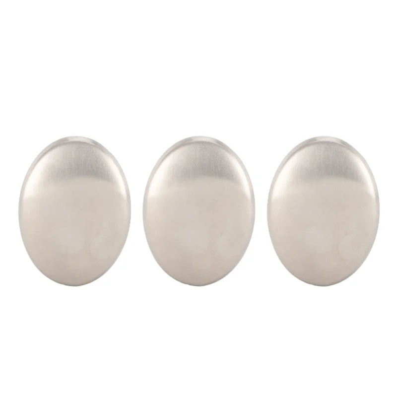 Stainless Steel Soap Bar Metal Odor Remover Hand Wash Kitchen Gadget For Removing Fish Garlic Onion Smell 3pcs