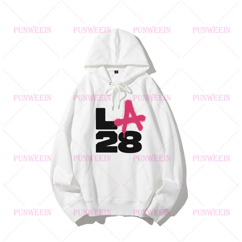 

Goth LA Letter Print Hoodies Women Harajuku Loose Long sleeved Pulllover Y2K Winter Vintage Punk Sweatshirt Casual Hoody Clothes