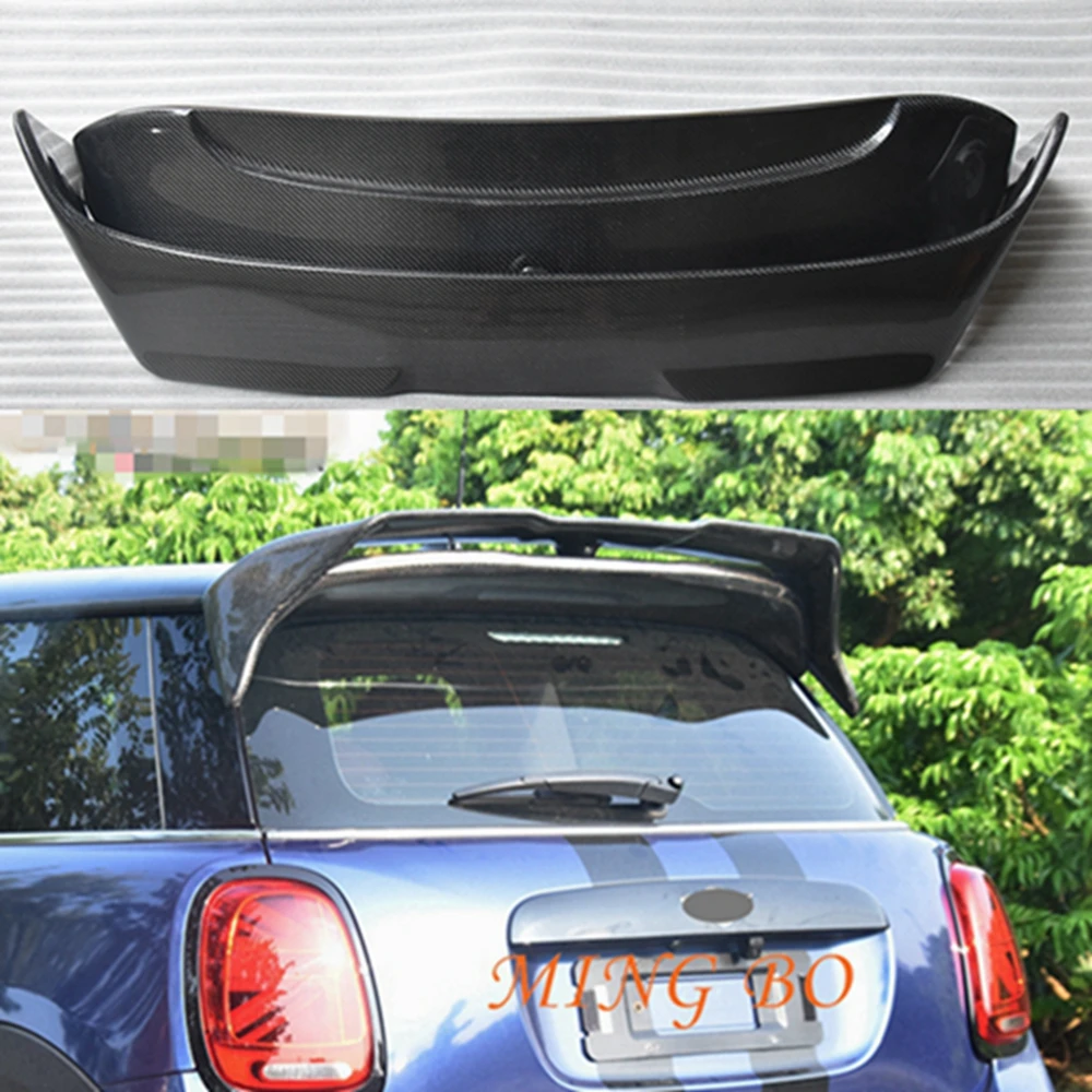 

For F55 F56 Cooper S Duell Rear Roof Spoiler Wing Auto Parts Carbon Fiber AG Style Roof Spoiler 2014-2020