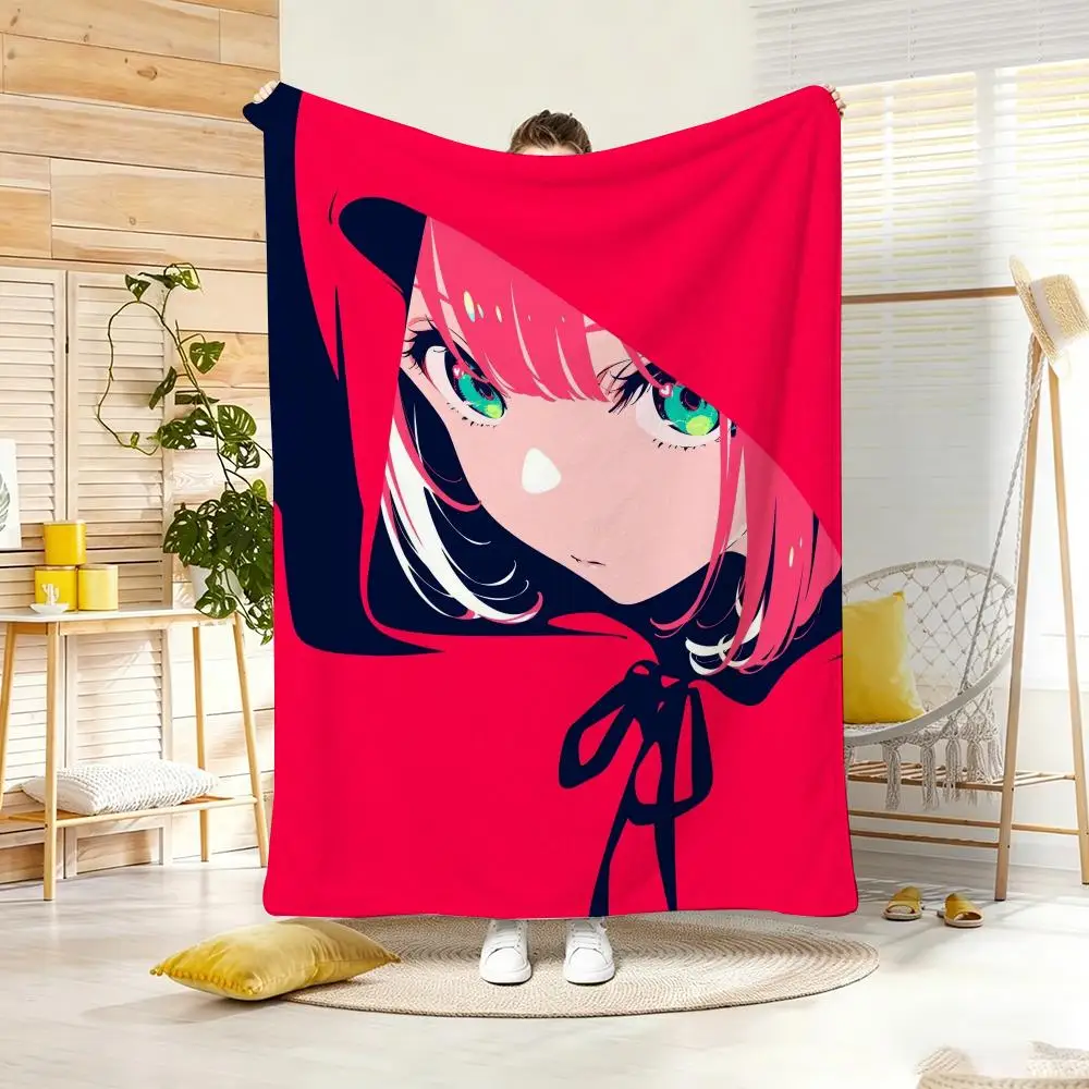 Cartoon pattern R-Red Hood Girls Throw Soft Warm Throw Blanket for Bedroom Living Room Bed Travel Camping Picnic Gift