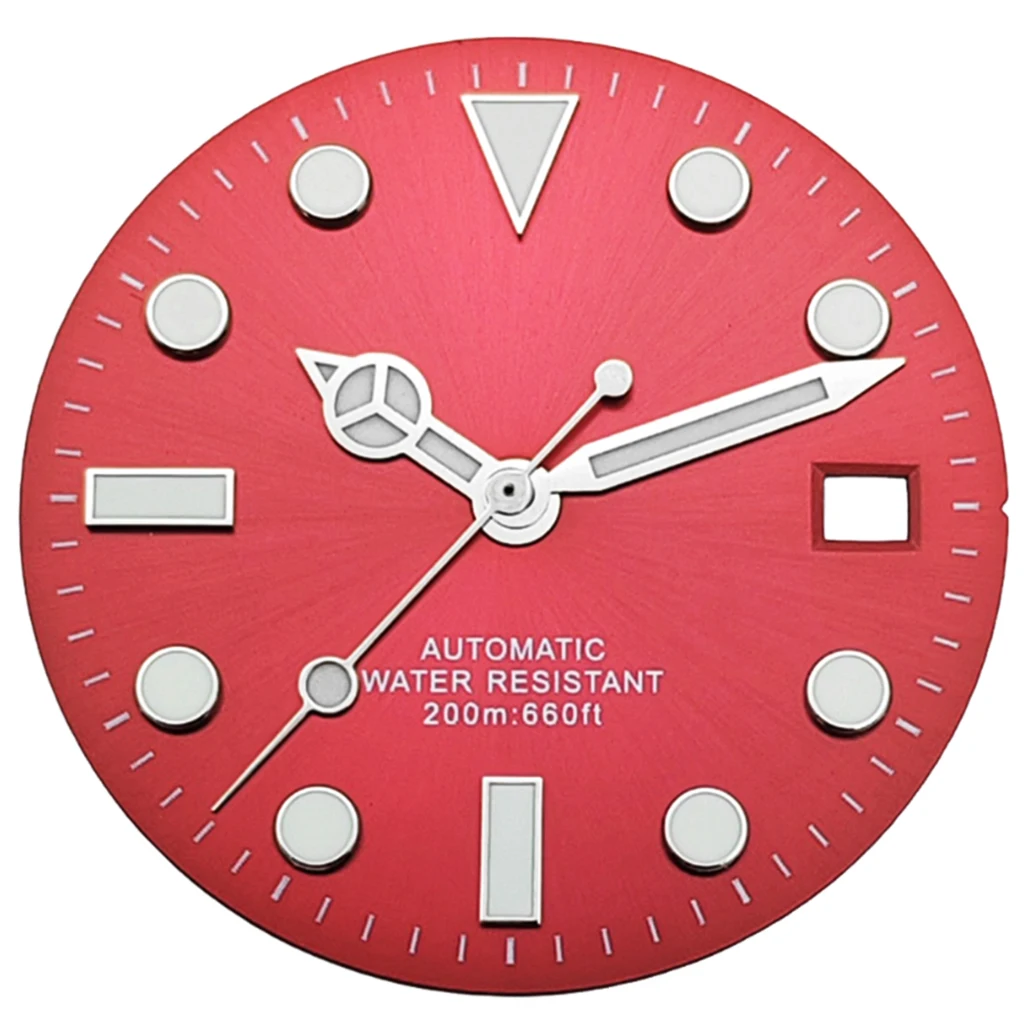 28.5mm Sunburst Watch Dial With Hands Luminous For NH35 NH36 ETA 2824 2836 Miyota 8215 8205 821A DG2813 3804 Movement Accessory