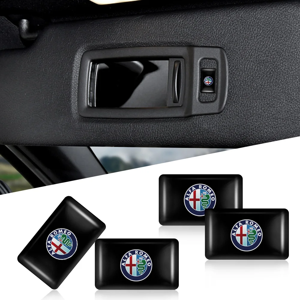 10pcs 3D Epoxy Car Stickers Body Auto Emblem Interior Dekoration For Alfa Romeo Mito Giulietta Myth 159 Sportiva Giulia 147 156
