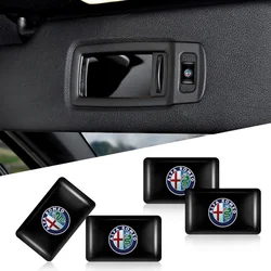 10pcs 3D Epoxy Car Stickers Body Auto Emblem Interior Dekoration For Alfa Romeo Mito Giulietta Myth 159 Sportiva Giulia 147 156
