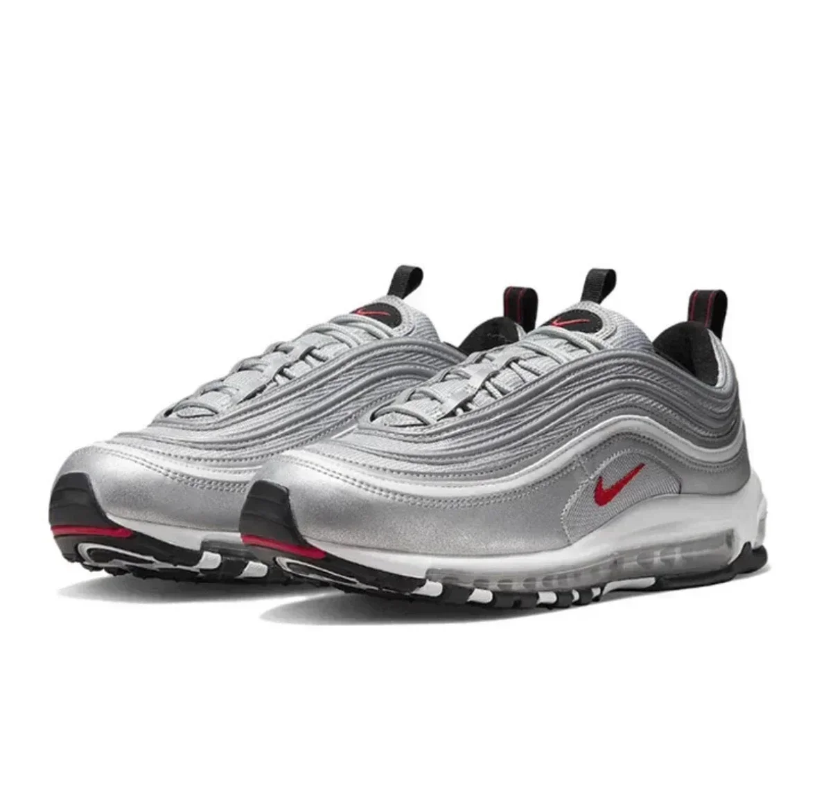 Nike Air Max 97 Men's and Women's Running Shoes Classic Retro Durable Comfortable Air Cushion Cushioning Outdoor Sports