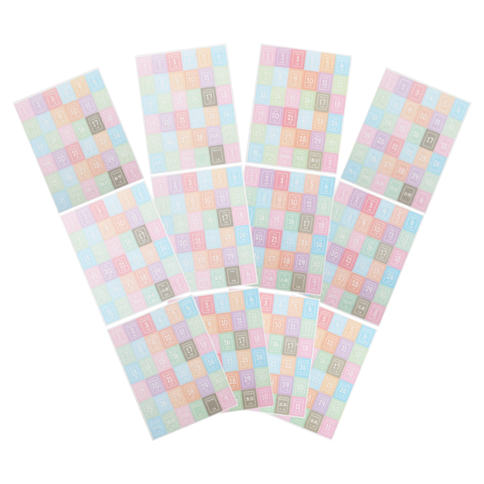 

Date Stickers Planner Small Numbers Monthly Labels for Notebook Scrapbooking Calendar Tracker Adhesive Decor