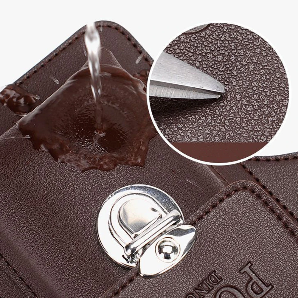 New Men Waist Bag Mobile Phone Bag Outdoor PU Leather Wearable Belt Sports Hanging Keys Wearing Belts Vertical Casual Waist Bag - view 4