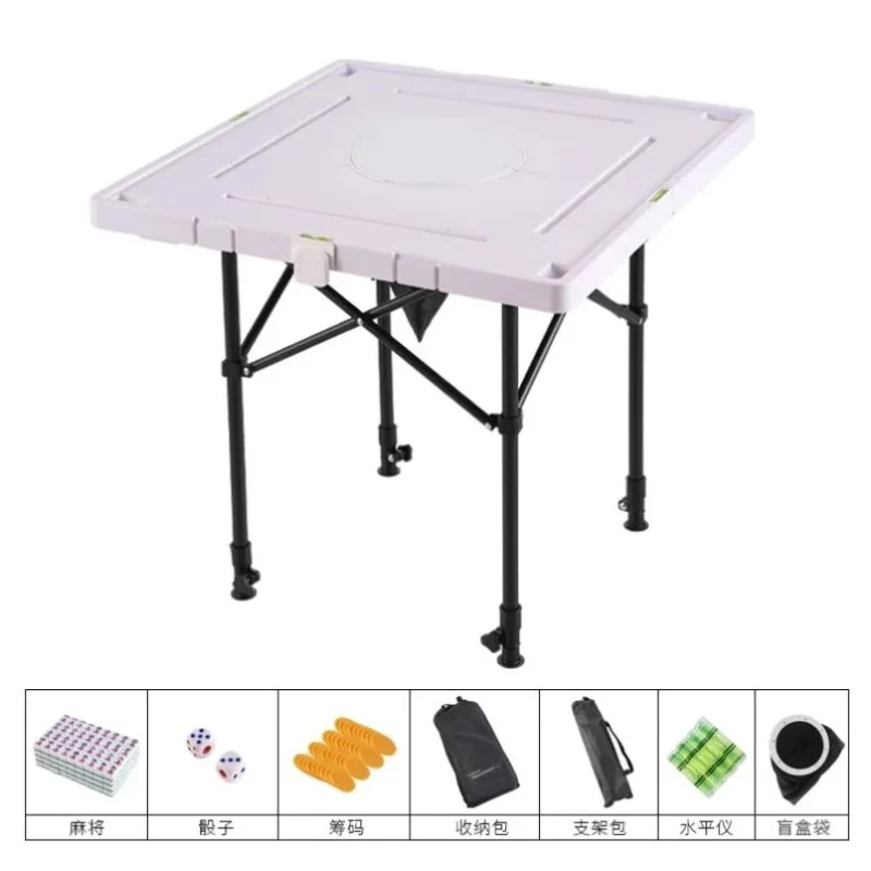 Small automatic hemp machine, portable mini outdoor folding mahjong chess and card table