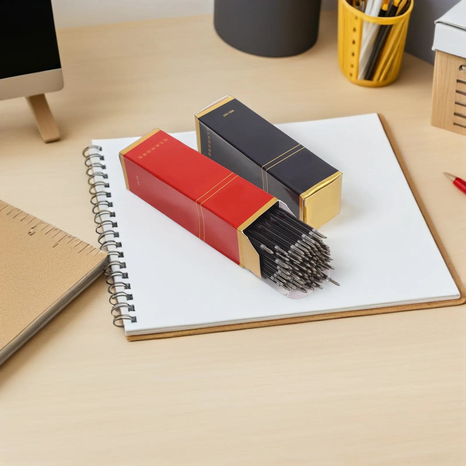 

Сменные стержни для шариковых ручек 0,7 мм, черные чернила, плавное письмо, для ручек-клик, расходные материалы для письма