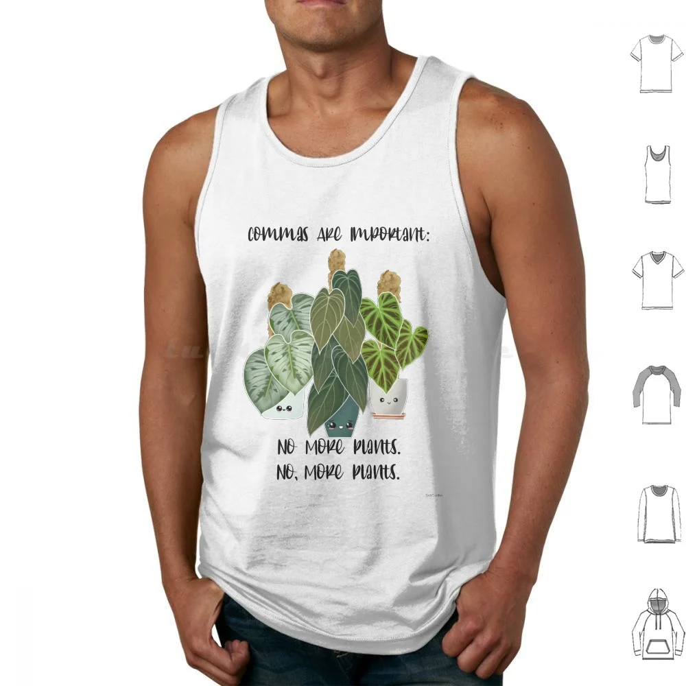 Las Comas Son Importantes, Camisetas sin Mangas, Arte de Plantas Philo Philodendron, Amante de las Plantas, Mamá de Plantas, Suculentas, Hoya, Plantas de Interior