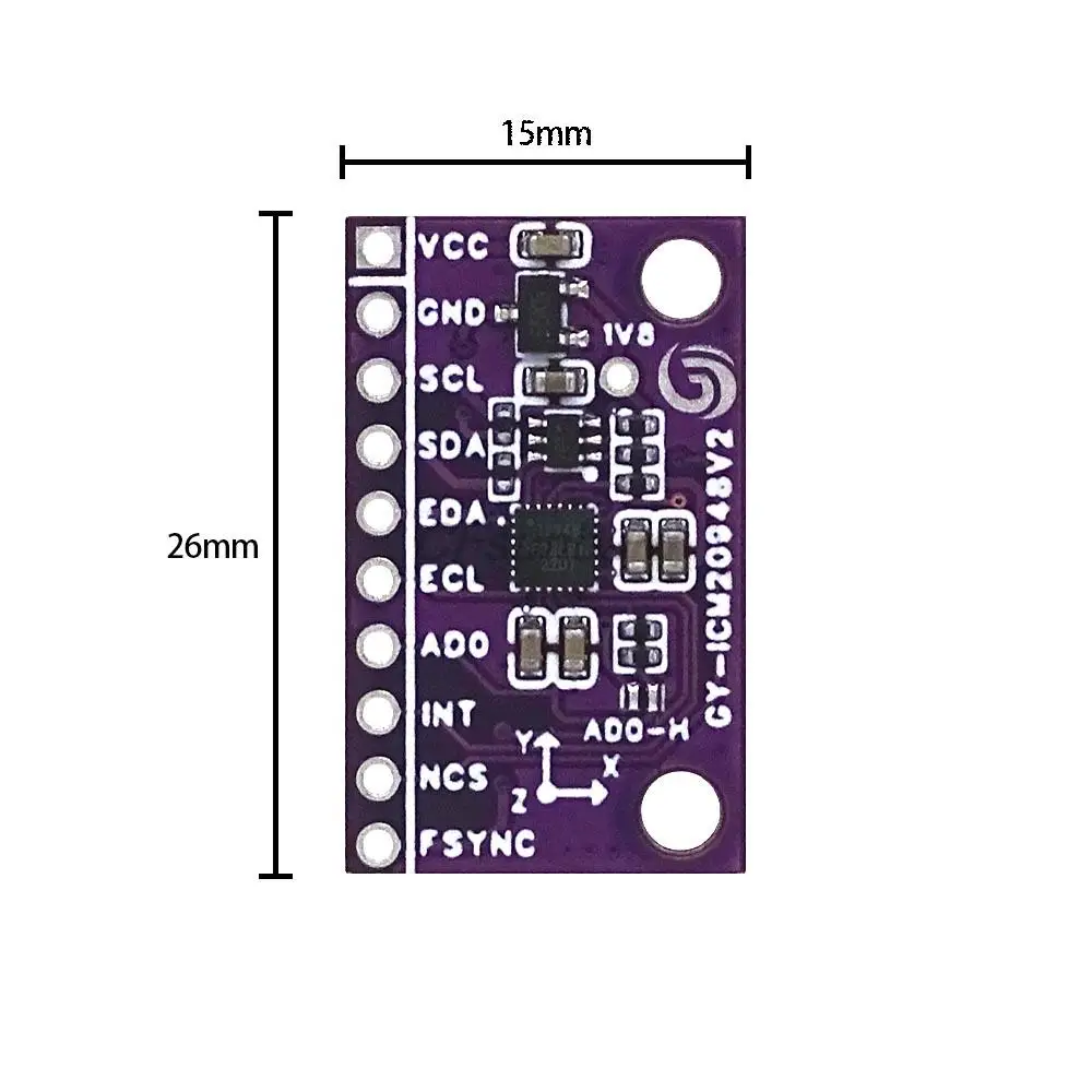 BNO080 Sensor Module High Accuracy Nine Axis Acceleration Gyro Magnetometer Sensor Module 9DOF AHRS GY- BNO080 GY-ICM20948V2