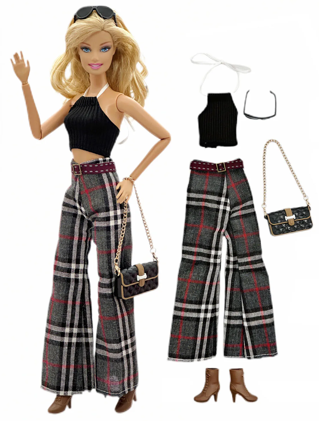 1 Set Cloth Doll Accessories Fashion Model Casual Wear Cool Clothes+Shoes for 11.5 Inch 30cm Doll Kids or Birthday Gift - view 5