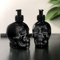 1/3pcs Skull-Shaped Lotion Dispenser Refillable Pump Bottle for Shampoo Moisturizer HandSoap Storage Home Bathroom Holiday Decor