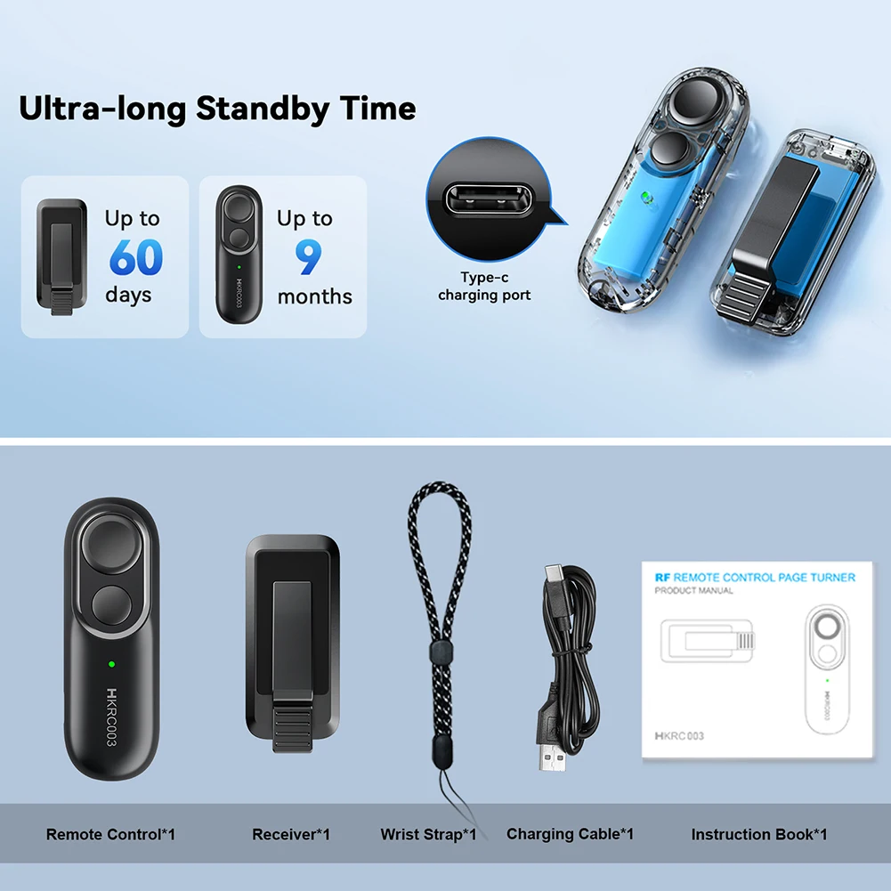 

Remote Page Turner Phone Camera Video Record Remote Triggers Remote Photo and Video for Kindle Paperwhite Oasis Kobo EReaders