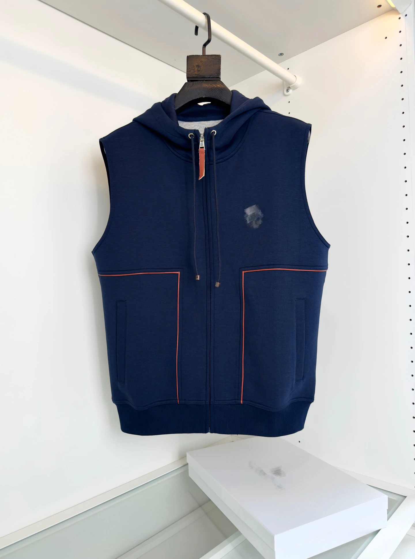 

High-End Men's Casual Hooded Svel Vest Cotton Thermal Top Comfortable Faionable Urban Sle Stand Fit Youth Faion