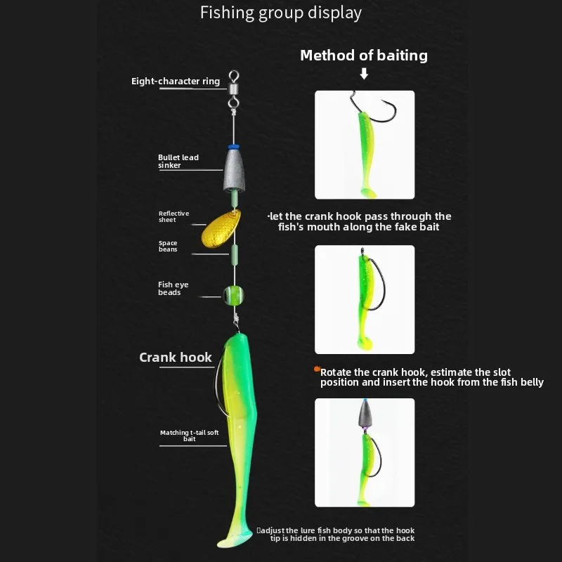 10 Stück Mikro-Messinghaken mit geradem Schaft, kleine breit gebogene Haken mit geradem Schaft, Texas Rig Haken, Reverse-Rig Weichköderhaken – Detail 6