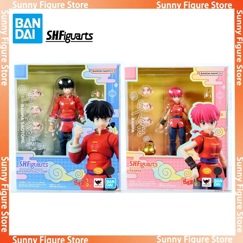 

In Stock Bandai S.H.Figuarts Original Ranma 1/2 Anime RANMA&RANMA SAOTOME Action Figures Toys Gift Collectible Model