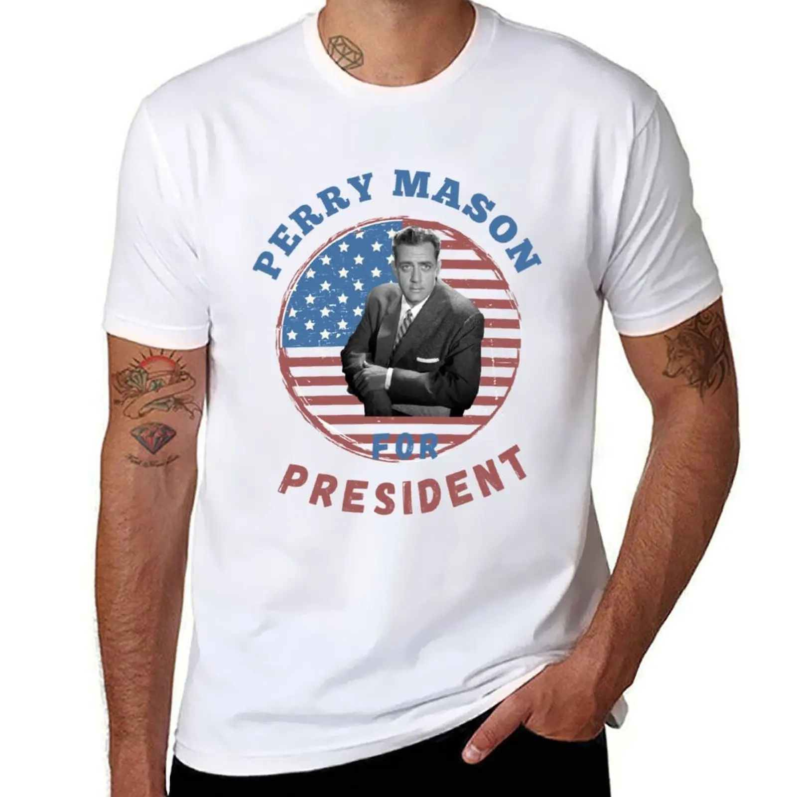 

Perry Mason T-Shirt t shirts for man cotton t shirt men 100% cotton luxury brand T-Shirt