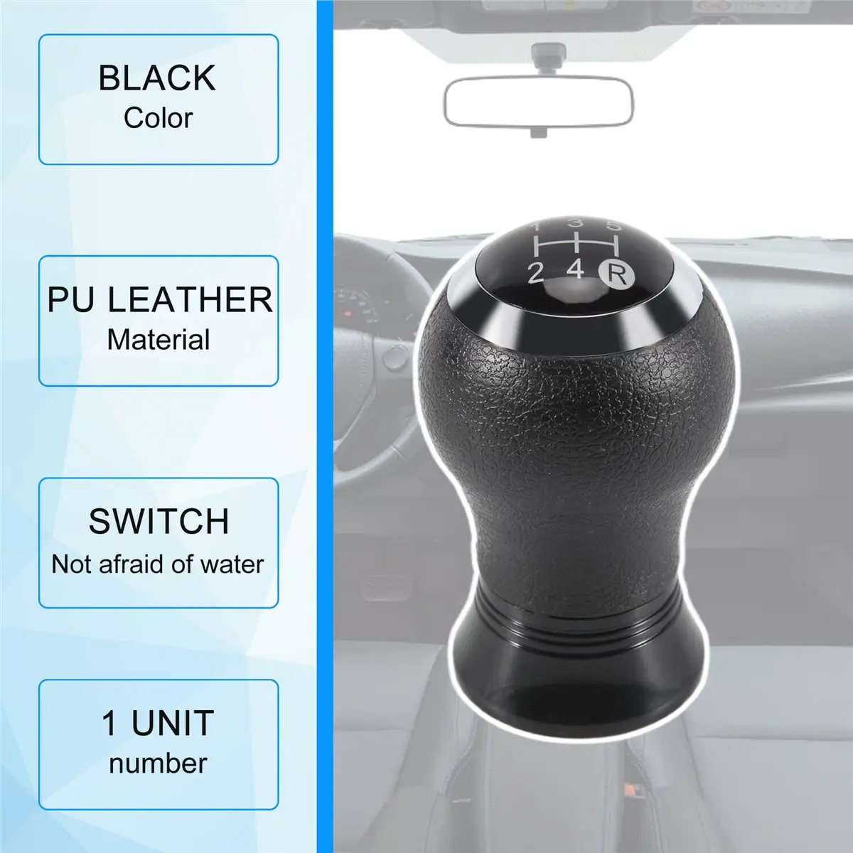 #84Q (black)5 Speed Manual Gear Shift Knob Handball for Toyota Yaris Auris Black,Automotive Parts & Accessories