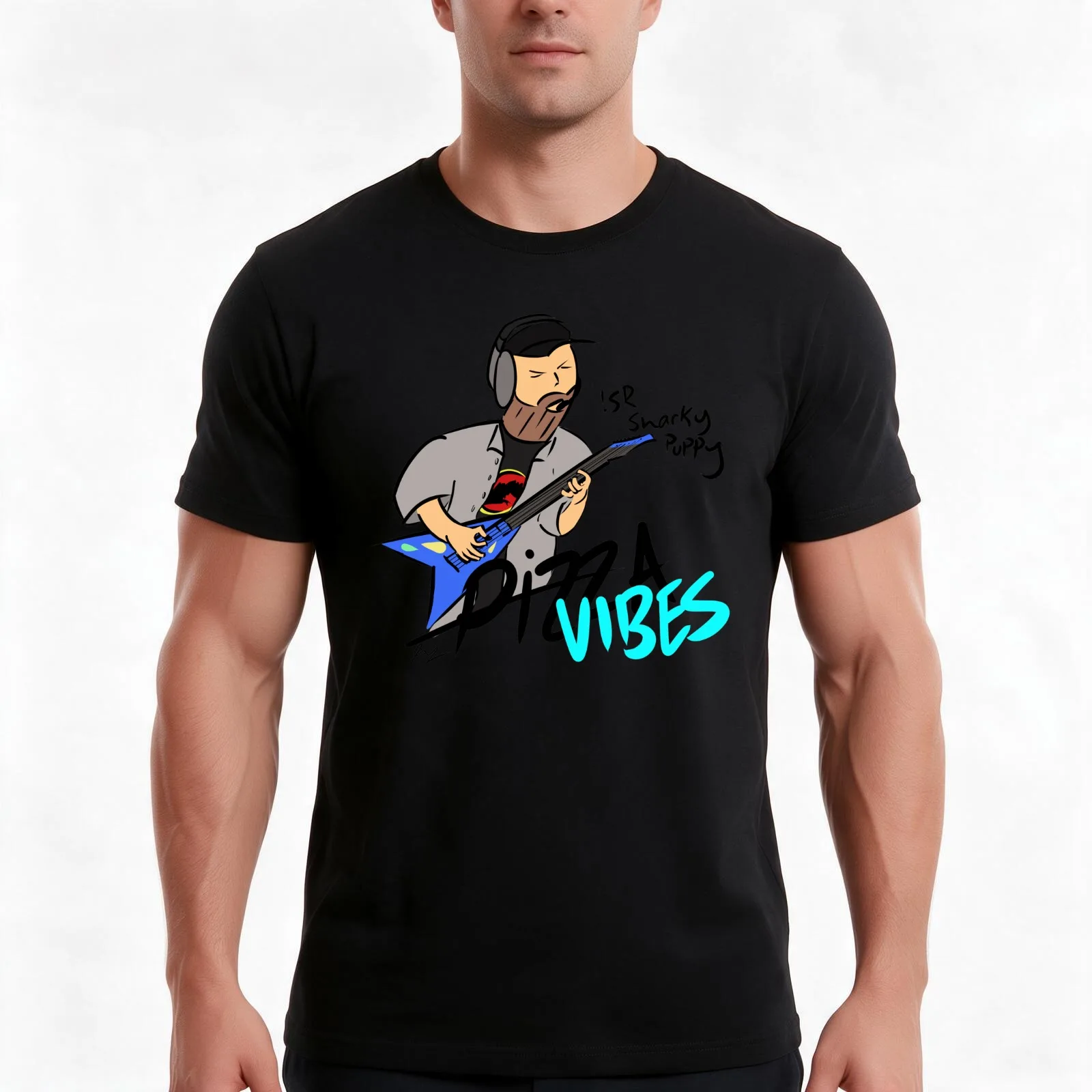Pizzavibes Snarky Puppy Request T-Shirt Summer Casual Cotton Tee Oversized Streetwear Tops Vintage Graphic Print 100% Cotton