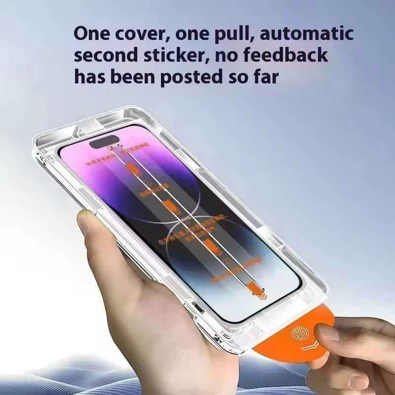 

1-3PCS 9H Hardness Tempered Glass Screen Protector For iPhone 17 16 15 14 13 12 11 Pro Max XR XS Full Adhesive Screen Protector