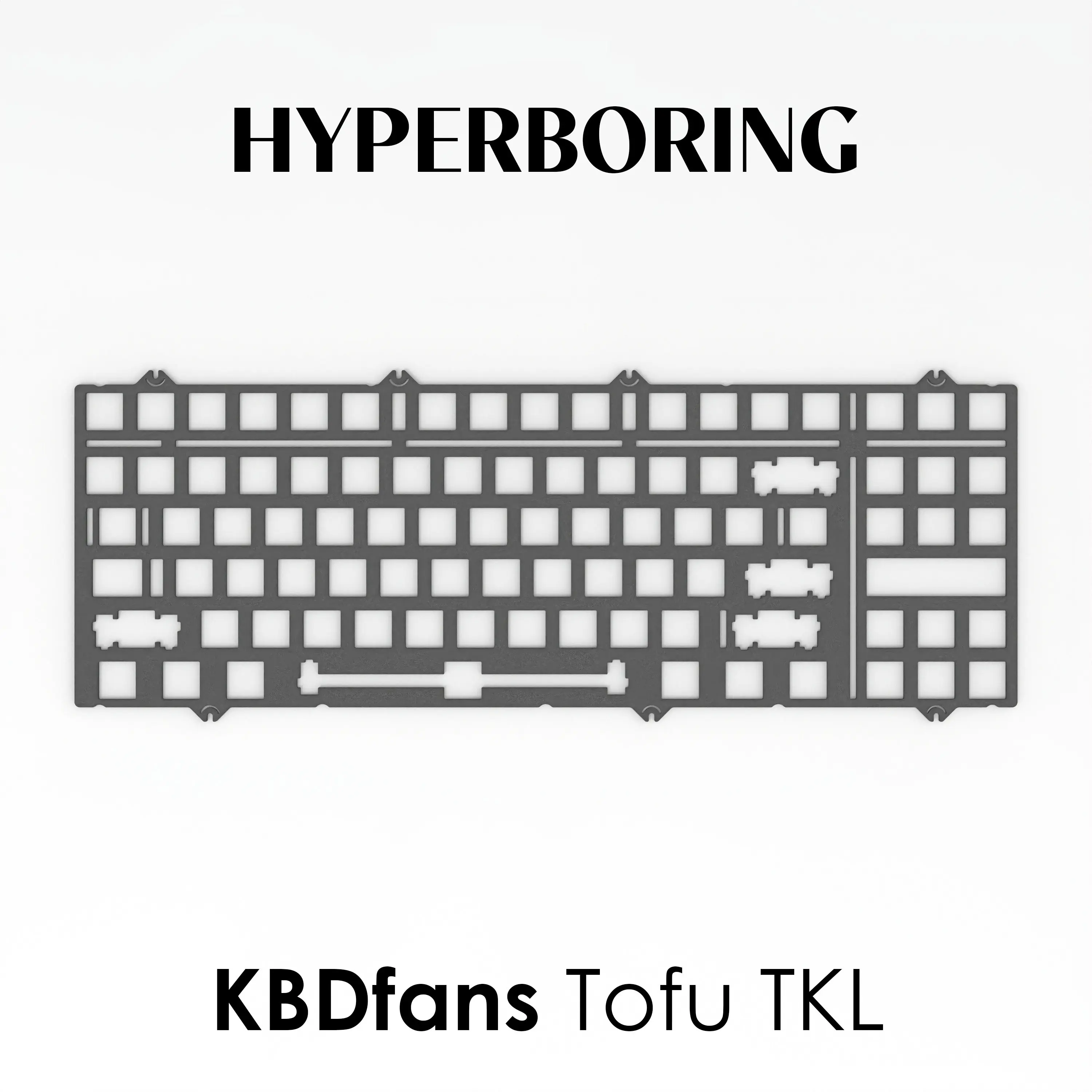 Reinfored Plate for KBDfans Tofu TKL Keyboard Repair/ Upgrade PP PEI CF ( for pcb screw in stabs and plate mount stab )