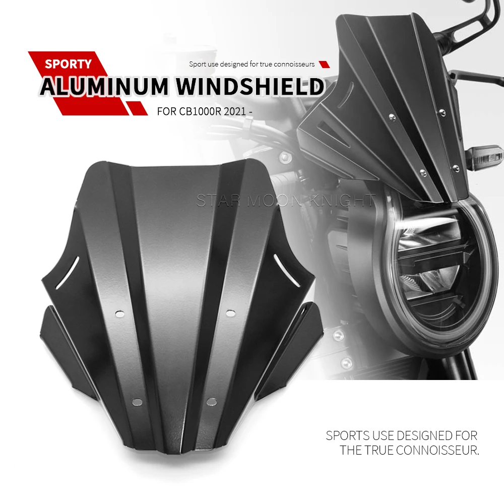 

Fit For HONDA CB1000R CB 1000 R 2021 2022- Motorcycle Accessories Windshield Windscreen Aluminum Wind Shield Deflectore