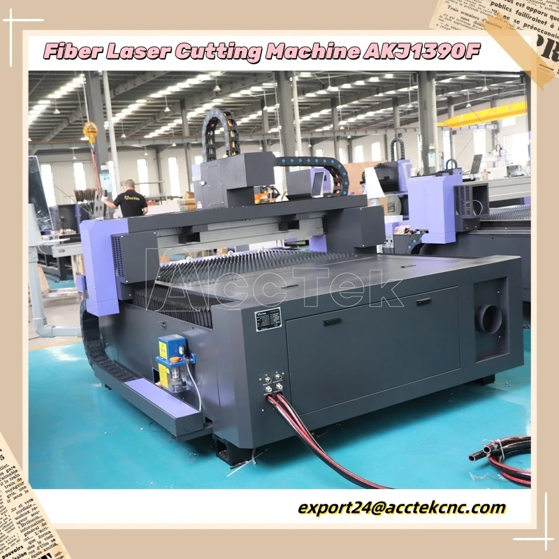 AccTek Small Laser Cutter Machine AKJ1390F Raycus MAX IPG 1500W 2000W 3000W 4000W 6000W Mini Laser Cutting Machine 1390