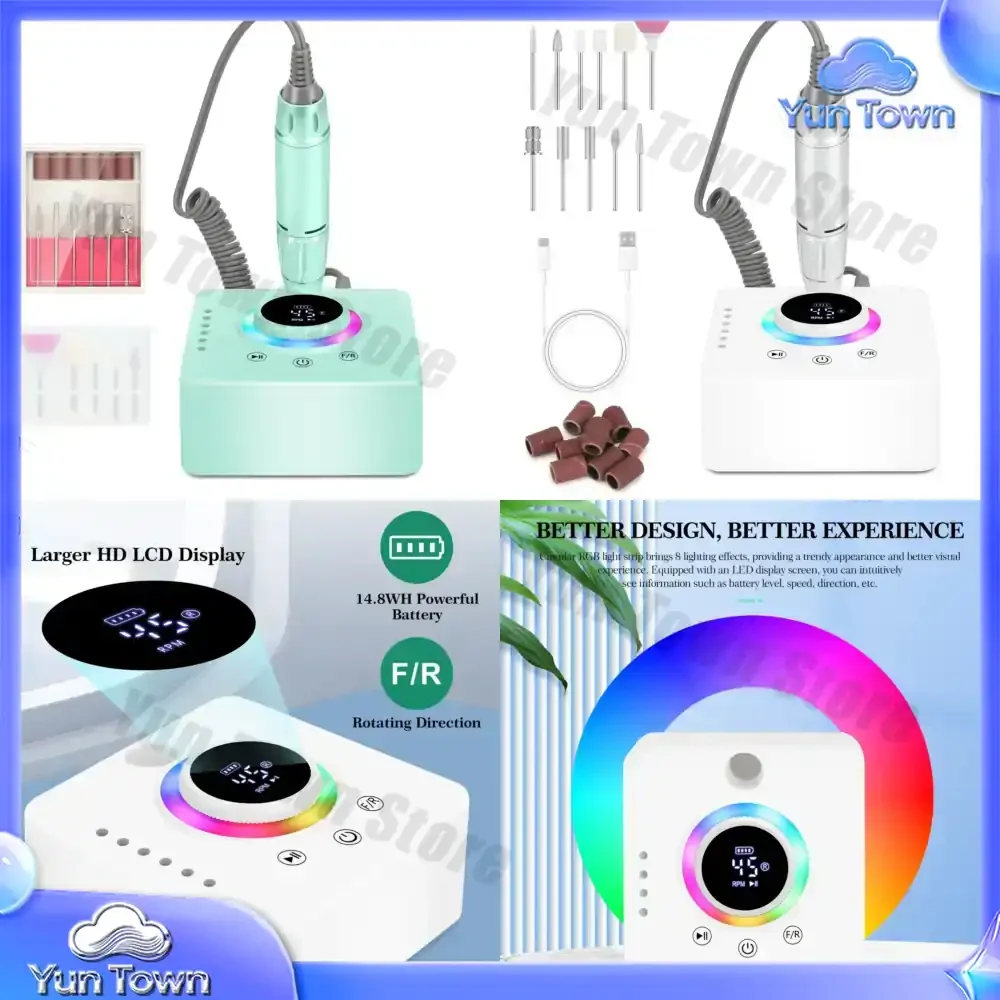 Desktop USB Port Electric Professional Manicure Pedicure Machine Set Electric Nail Drill Professional Manicure Machine