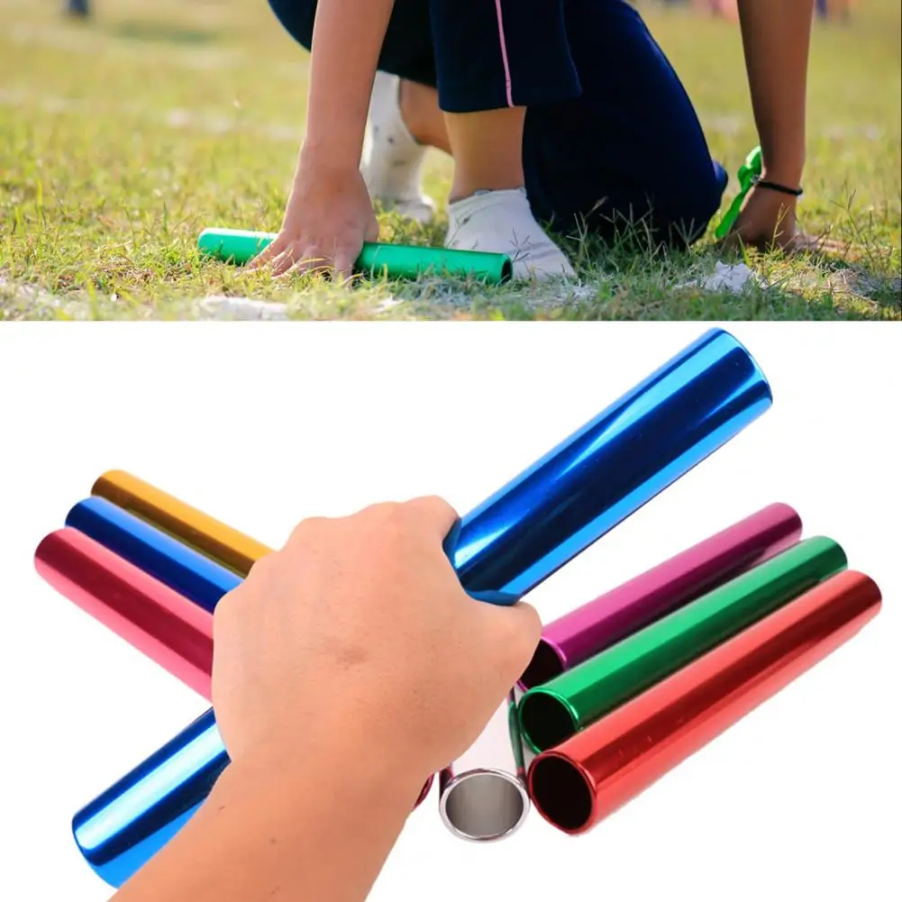 4Pcs Aluminum Alloy Track Field Relay Batons Athlete Relay Batons 3.8cm Colorful Batons for Outdoor Sports Practice Race