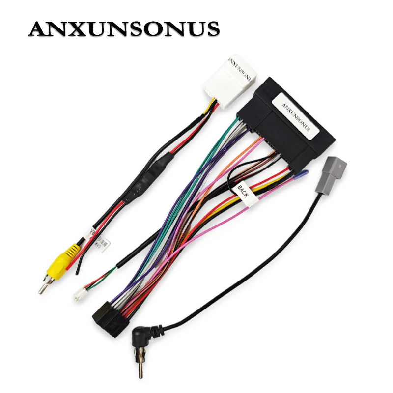 24Pin/18Pin Wiring Harness for Hyundai Accent Sonata Kia Ceed Sportage, 16Pin Cam Cable, Learning SWC, P&P 16Pin Android Adapter