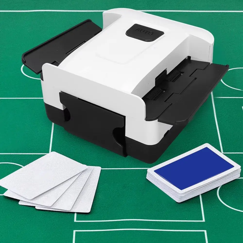 

Rechargeable Automatic Card Shuffler Electric Poker Card Shuffler Tool Device For Party Games Family Gatherings Outdoors