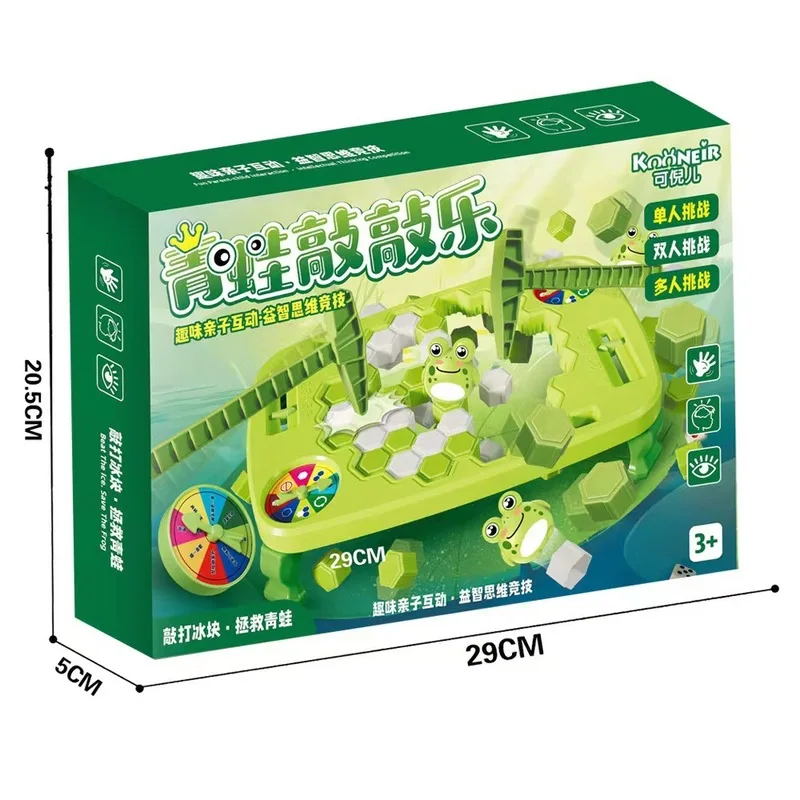 Rana Knock Knock Fun Ice Breaking Pinguino Bambini Knock Ice Giocattolo da tavolo Giocattolo educativo genitore-figlio Regalo per la scuola materna