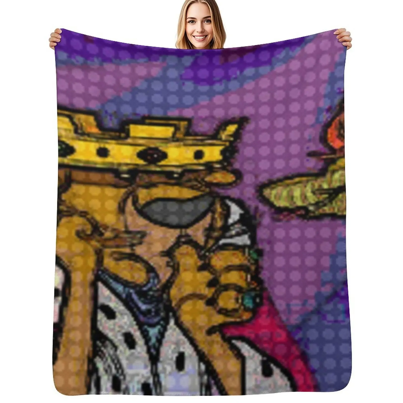 Robin Hood Sucks Oo De Lally Throw Blanket Wrinkle Resistant Lightweight Blanket