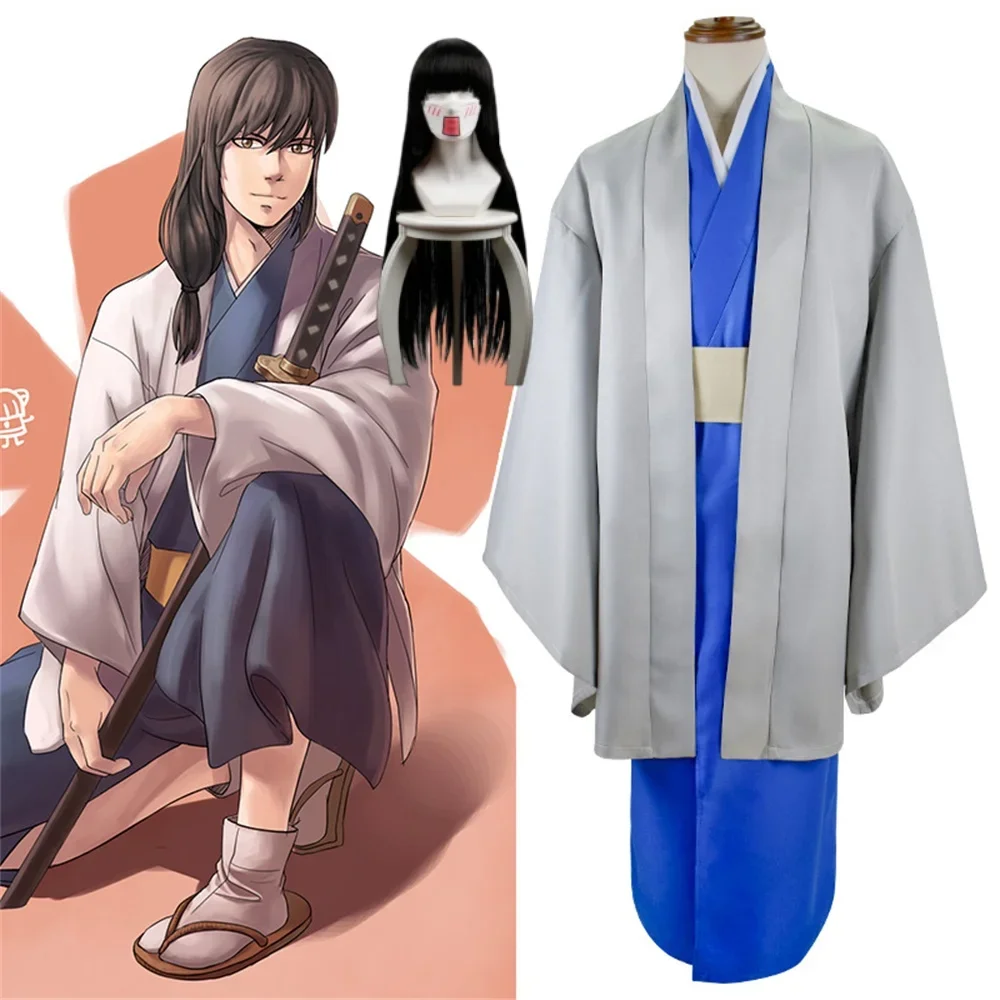 Anime Gintama Katsura Kotarou Cosplay Costume kimono Women Man Uniform Halloween Costumes