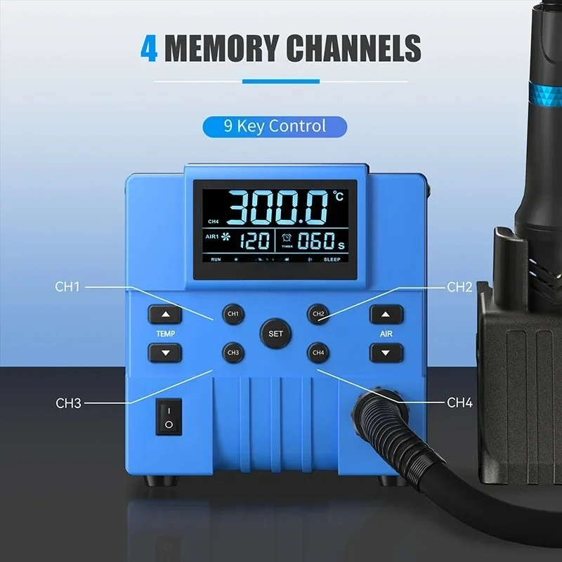 Gold SellerFORWARD 2024 New Good Quality Temperature Control Heating Demolition Welding Hot Air for Mobile Phone Repair F