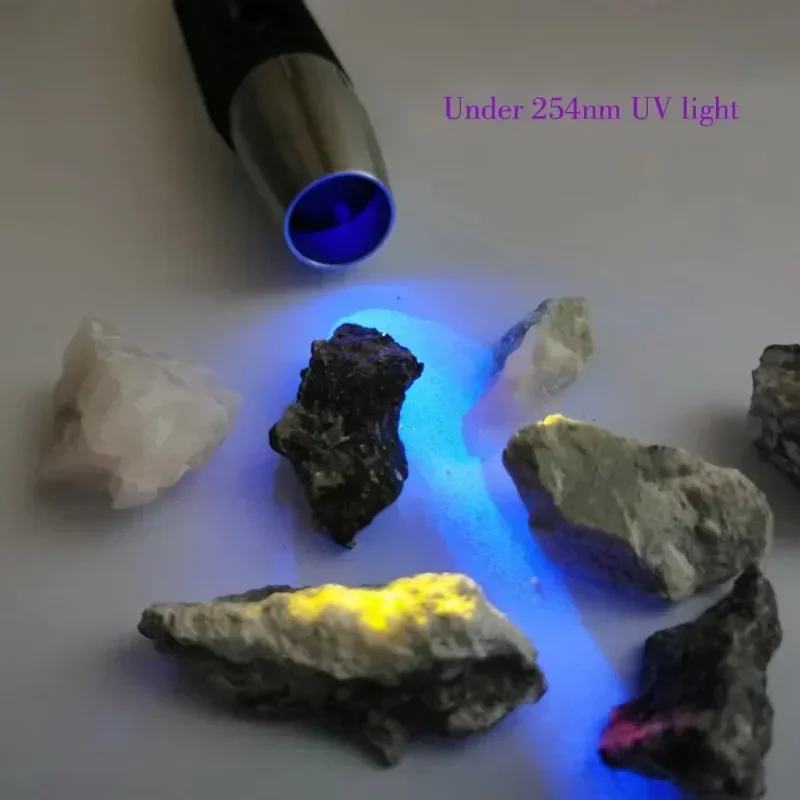 Longwave & Shortwave UV Lamps 254nm 365nm 395nm Phosphor Detector UVA UVC Blacklight LED Flashlight with ZWB3 filter