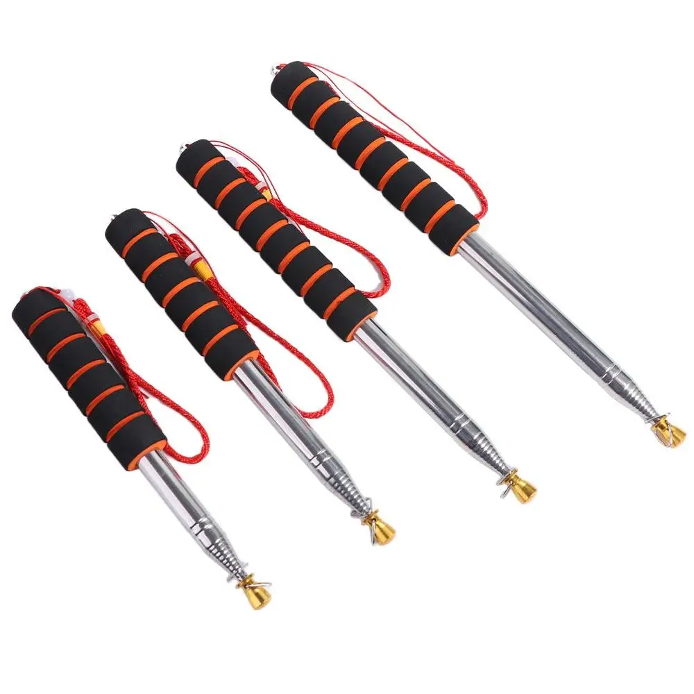 Waving Stainless Steel Pole Flag Portable Handheld Telescopic Flag Pole Sponge Handle Tour Guide Flagstaff Teachers