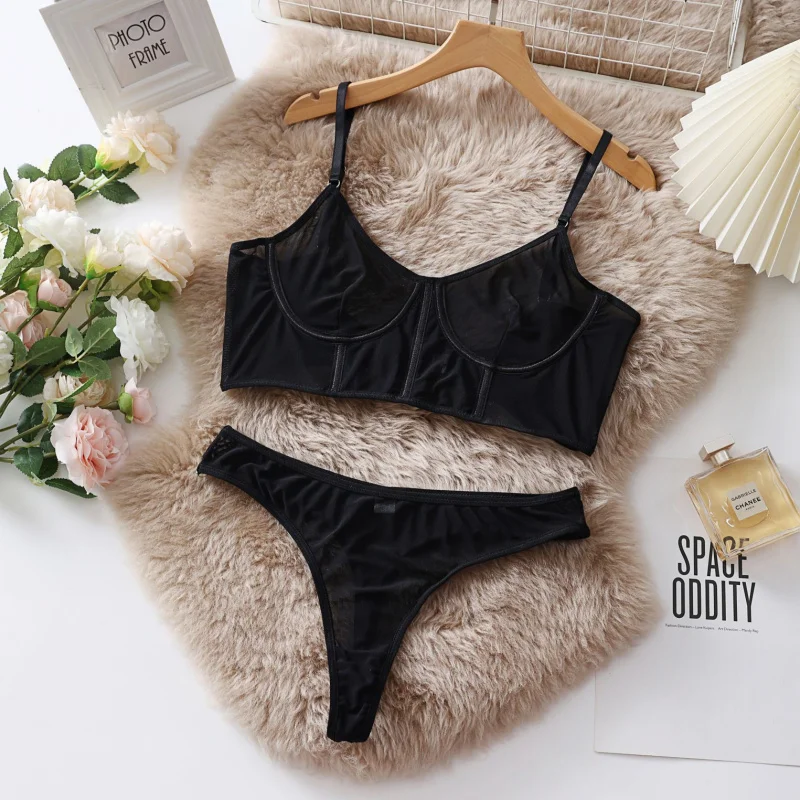 

Bikini Sexy Lingerie Fashion Uniform Temptation 2Set of Sexy See-through Blouse