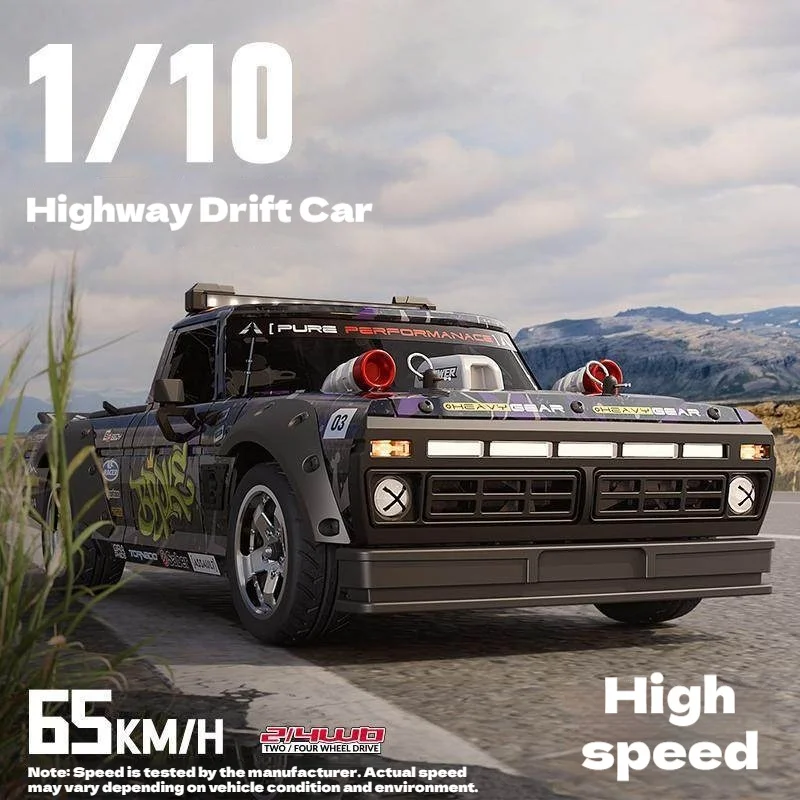 Songguo Lin Sg1006 Rc Drift Truck 1 10 Scale F150 Brushless Motor 65 Kmh High Speed Linked Led Lights 2 4wd On Road Racing